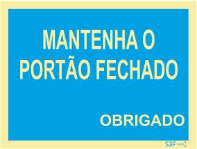 Sinal de Condomínio - Fotoluminescente 2F. (45º com a Parede) 200x150mm