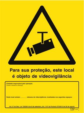 Sinal de Condomínio - Vinil 200x300mm