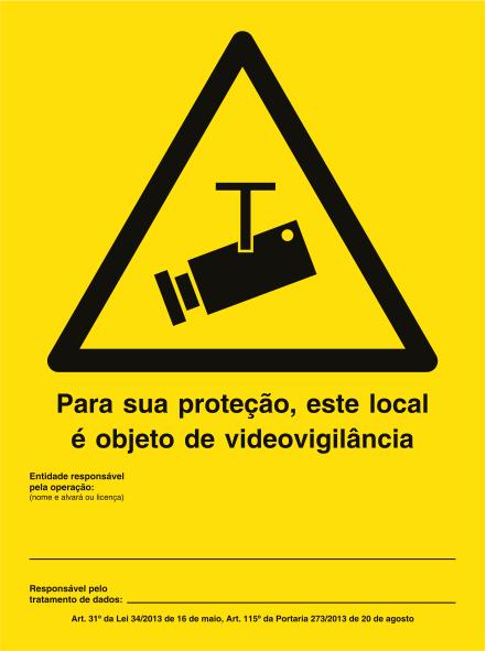 Sinal de Condomínio - Vinil 300x400mm