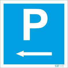 Sinais de Parque de Estacionamento - Fotoluminescente 1F. 400x400mm