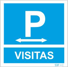Sinais de Parque de Estacionamento - Fotoluminescente 1F. 300x300mm