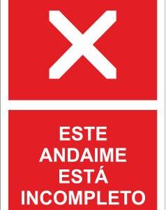 Sinal de Estaleiro - Fotoluminescente 1F. 400x600mm