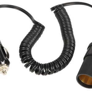Cabo Extensão Espiral Ficha Isqueiro Macho - Ficha Isqueiro Femea (70cm - 2,1 mts)