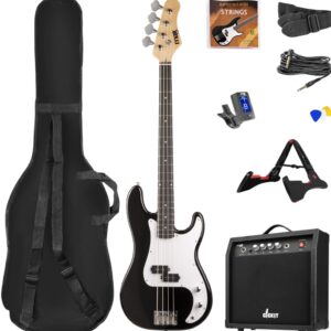 Pack GIGKIT Guitarra Elétrica Bass + Amplificador 6 40W (Preto) – MAX