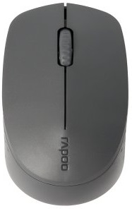 Rato Ótico RF M100 Silent Wireless + Bluetooth 1000DPI (Cinzento) - RAPOO