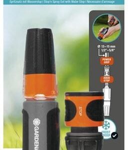 Conjunto de Pulverizador p/ Mangueiras de 13 mm (1/2) e 15 mm (5/8) - GARDENA