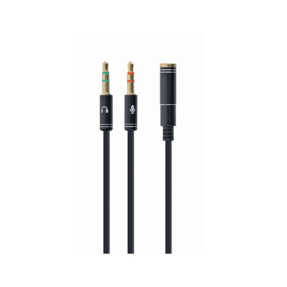Adaptador Jack 3.5mm Femea 4-Pin para 2x3.5mm Macho ( Audio e Micro )