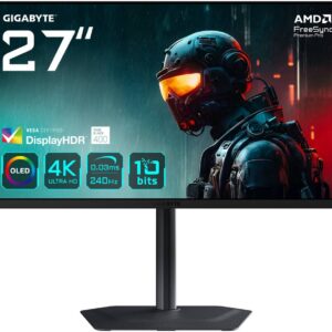 Monitor MO27U2 QD-OLED 27 4K UHD 16:9 240Hz FreeSync Premium Pro / G-SYNC Compatible - GIGABYTE