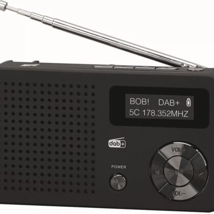 Rádio Portátil Digital DAB/DAB+/FM Dabman 13 (Preto) - IMPERIAL