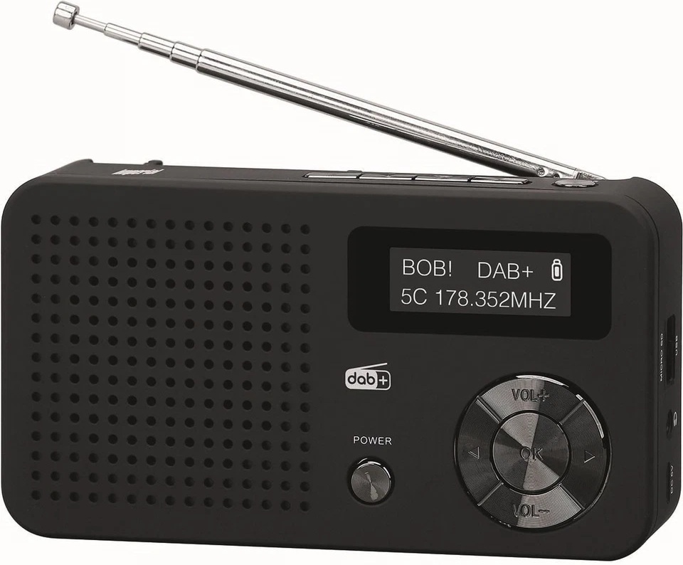 Rádio Portátil Digital DAB/DAB+/FM Dabman 13 (Preto) - IMPERIAL