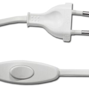 Extensão Branca 2P c/ Ficha + Interruptor Passagem (1,5 mts)