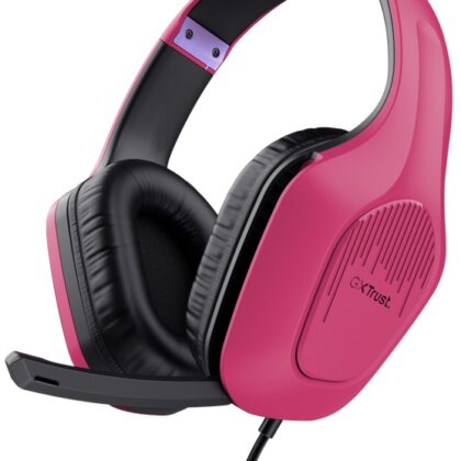 Auscultadores Headset Gaming GXT 415P Zirox (Rosa) - TRUST