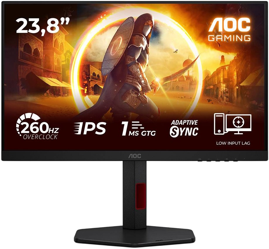 Monitor LED 23.8 G4 24G4ZR Full HD (Preto/Vermelho) - AOC
