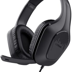 Auscultadores Headset Gaming GXT 417 Zirox c/ Fios Jack 3.5mm (Preto) - TRUST