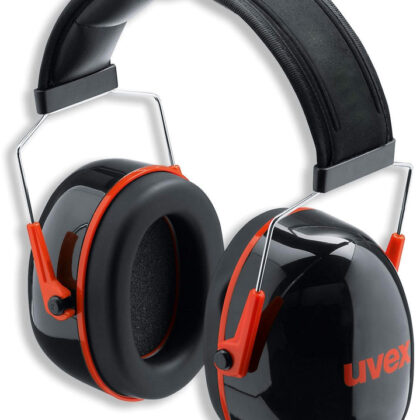 Protetor Auditivo K3 (Preto/Vermelho) - UVEX