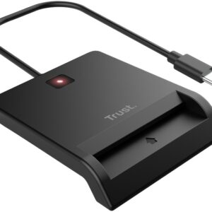 Leitor SmartCard USB-C p/ Cartões Identificação (Preto) - TRUST