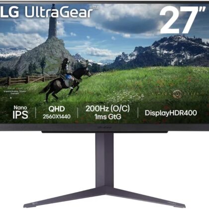 Monitor 27 27GS85QX-B Quad HD LCD (Preto) - LG