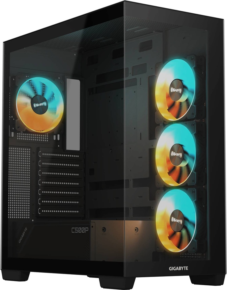 Caixa ATX C500 Panoramic Stealth ARGB TG (Preto) - GIGABYTE