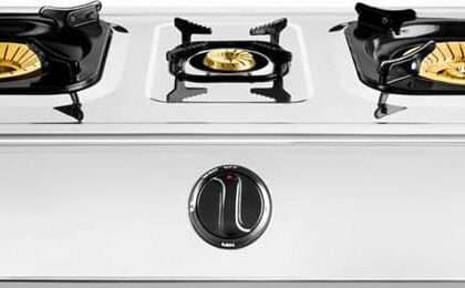 Fogareiro de 3 Bocas a Gás (Inox) - HAEGER