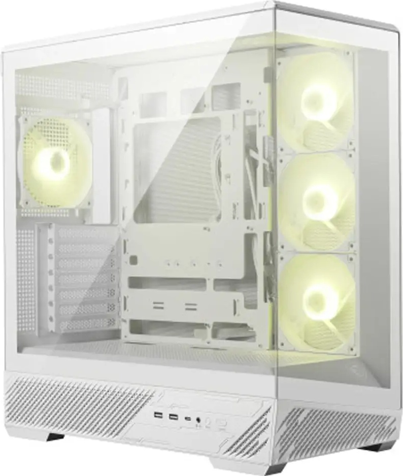 Caixa ATX MAG Pano 130R PZ ARGB Tempered Glass (Branco) - MSI