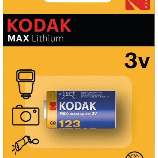 Pilha Lithium CR123 3V - KODAK