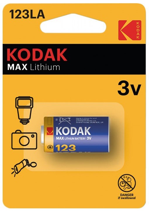 Pilha Lithium CR123 3V - KODAK