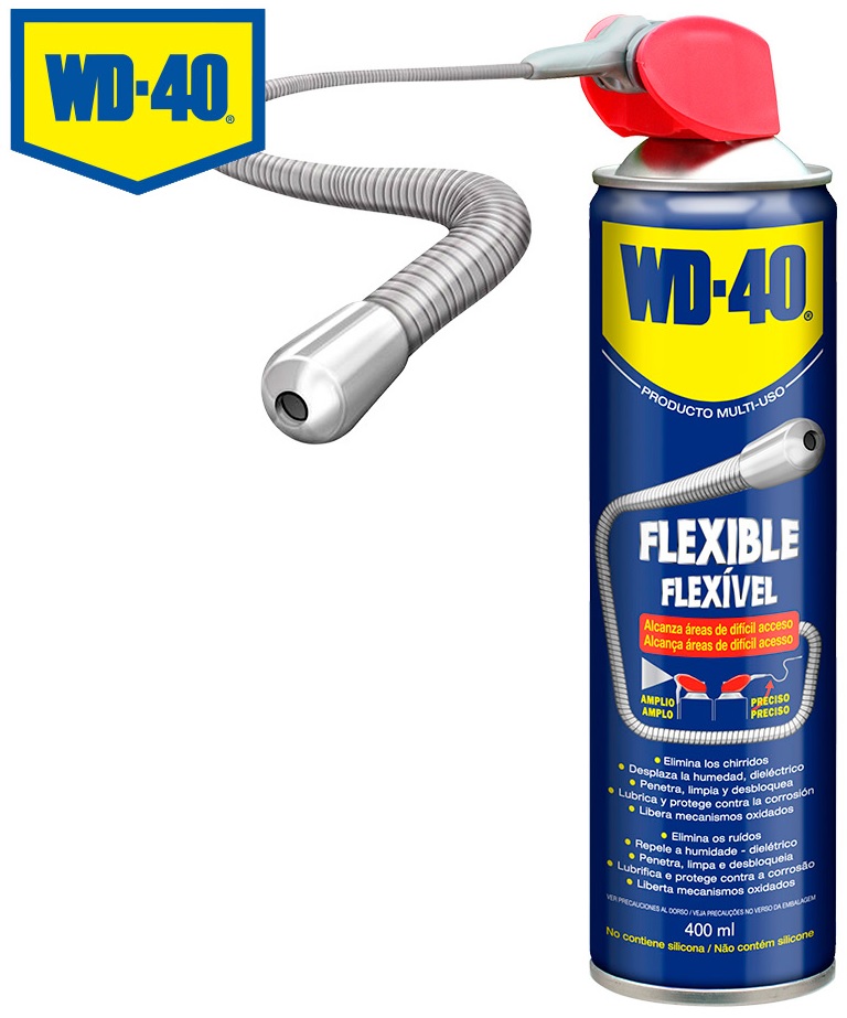 Spray Multiusos c/ Aplicador Flexível (400ml) - WD-40
