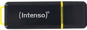 Pen Drive USB 3.2 High Speed Line 64GB (Preto/Amarelo) - INTENSO