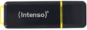 Pen Drive USB 3.2 High Speed Line 128GB (Preto/Amarelo) - INTENSO