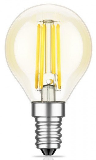 Lâmpada LED E14 G45 Filamento 4,5W Branco Q. 2700K 470Lm - TOSHIBA