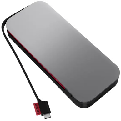 PowerBank Go USB-C 20000mAh c/ Cabo USB-C (Preto/Cinzento) - LENOVO