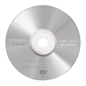 CD/DVD-R Matt Silver 4.7 GB (5 peças) – VERBATIM