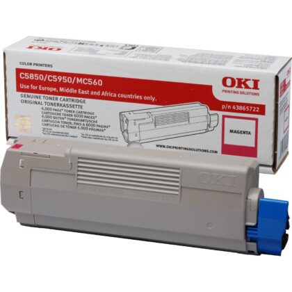 Toner Laser C5850 / 5950 / MC560 Magenta (6000 páginas) - OKI