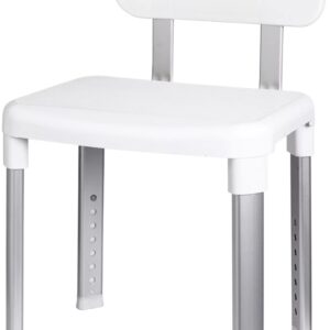 Cadeira de Banho/Duche c/ Encosto (Branco) – WEINBERGER