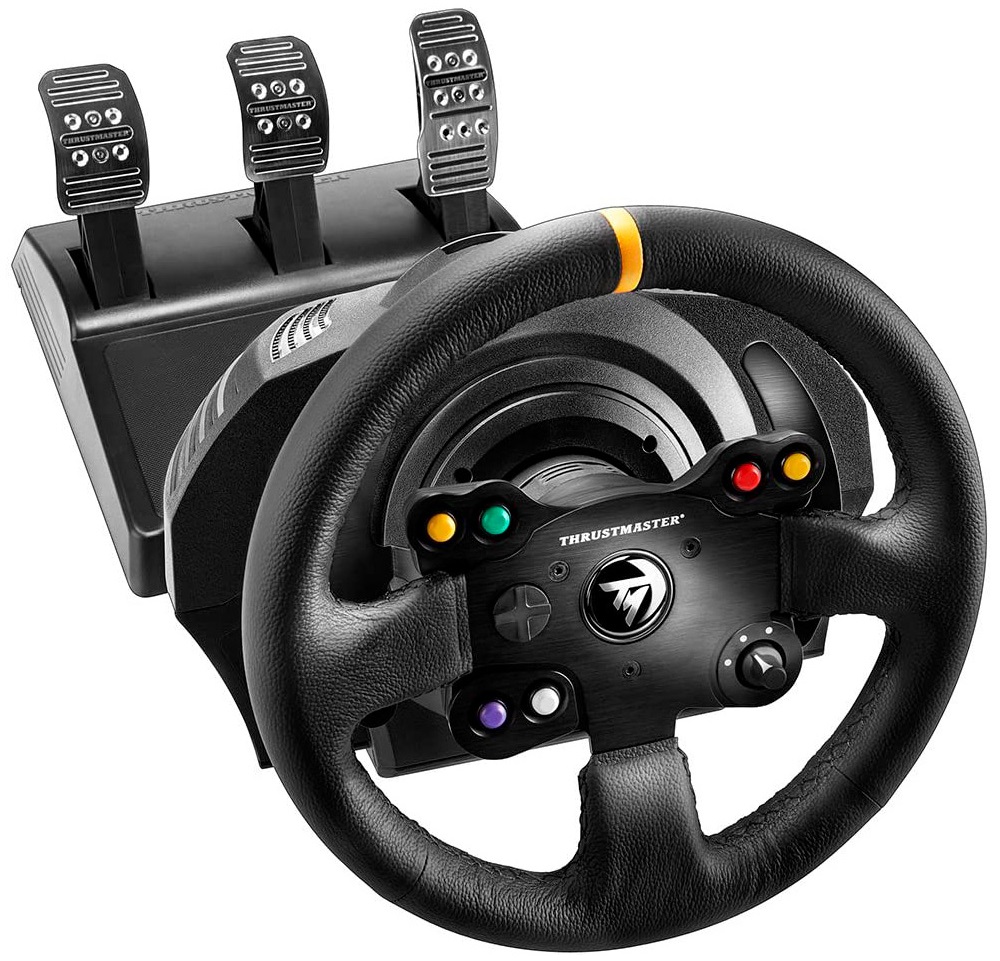 Volante TX Racing Wheel Leather Edition Xbox One/ PC (Preto) - THRUSTMASTER