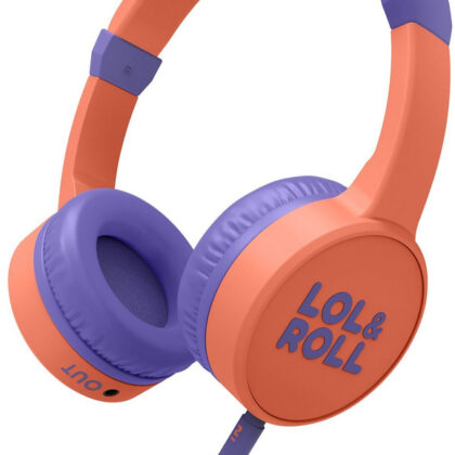 Auscultadores Lol & Roll Pop Kids c/ Fios (Laranja) - ENERGY SISTEM