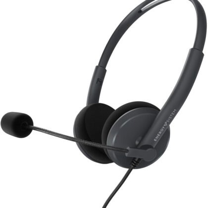 Auscultadores Office 2 c/ Microfone (Preto) - ENERGY SISTEM