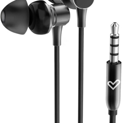 Auriculares Metallized c/ Fios (Preto) - ENERGY SISTEM