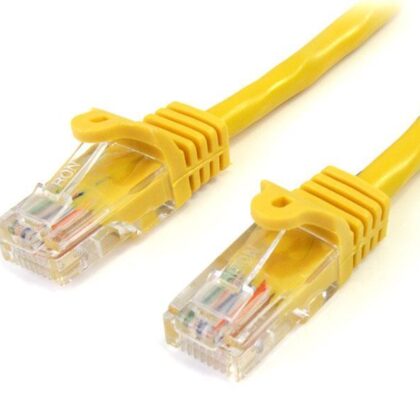Cabo de Rede Cat5e U/UTP (UTP) Amarelo (2 mts) - STARTECH