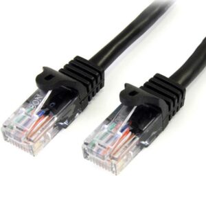 Cabo de Rede RJ45 Cat5e U/UTP Preto (5 mts) - STARTECH