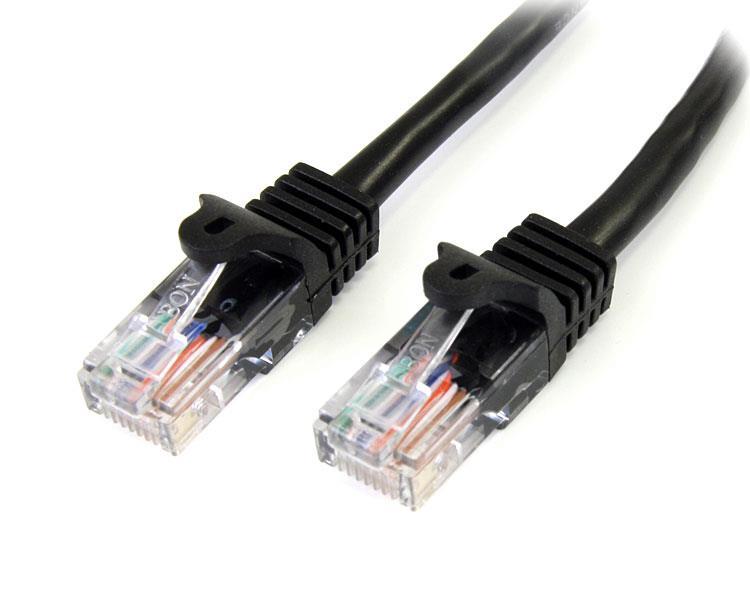 Cabo de Rede RJ45 Cat5e U/UTP Preto (5 mts) - STARTECH