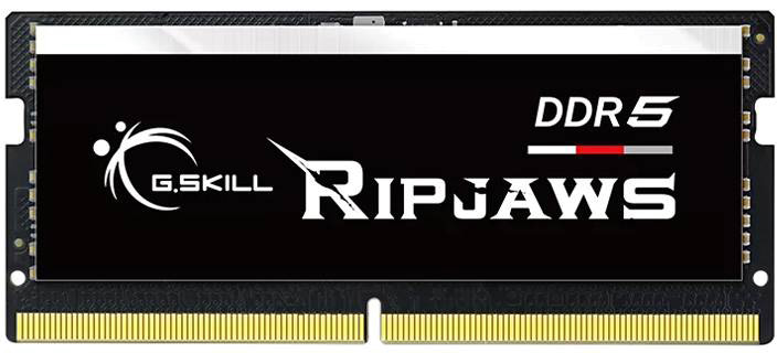 Memória RAM SO-DIMM Ripjaws 16GB (1x16GB) DDR5-4800MHz (Intel XMP) CL34 1.10V (Preto) - G.SKILL