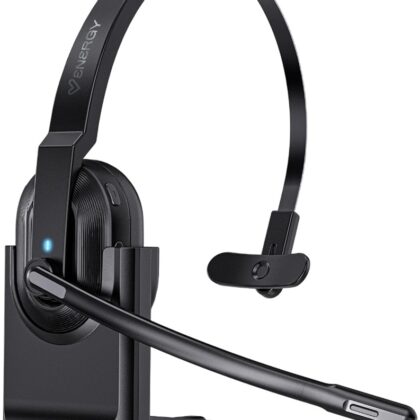 Auscultador Bluetooth Voice Pure Office c/ Base de Carregamento (Preto) - ENERGY-SISTEM