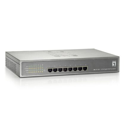 Switch LEVEL ONE 8-Port Gigabit PoE 802.3at PoE+, 123.2W - GEP-0821
