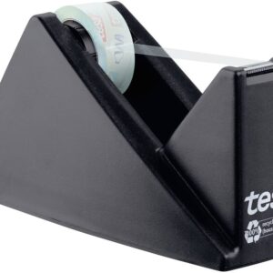 Desenrolador Tesa de Secretária Eco & Crystal p/ Rolo de 33m x 19 mm (Preto)