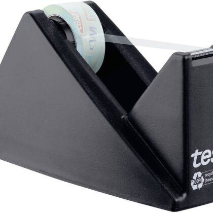 Desenrolador Tesa de Secretária Eco & Crystal p/ Rolo de 33m x 19 mm (Preto)