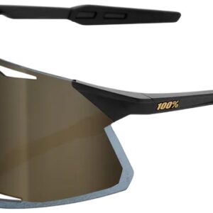 Óculos de Sol Hypercraft Matte Black Soft Mirror Lens (Dourado) – 100%
