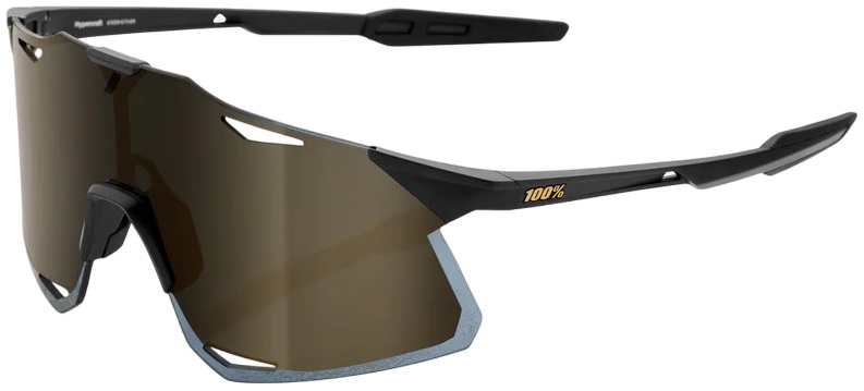 Óculos de Sol Hypercraft Matte Black Soft Mirror Lens (Dourado) - 100%