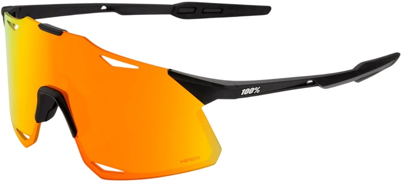 Óculos de Sol Hypercraft Matte Black Soft HiPER Multilayer Mirror Lens (Laranja) - 100%