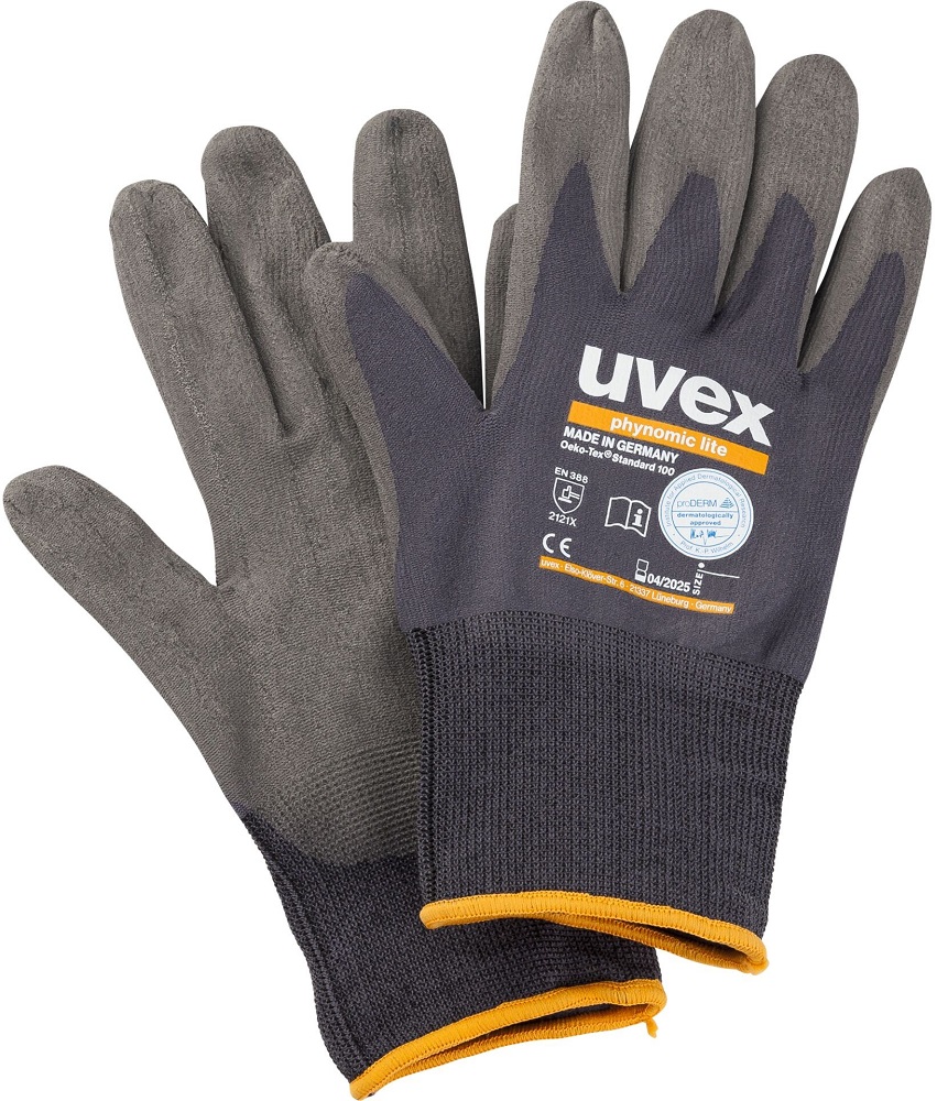 Par Luvas de Proteção Tamanho 07 (Antracite/Cinzento) - UVEX